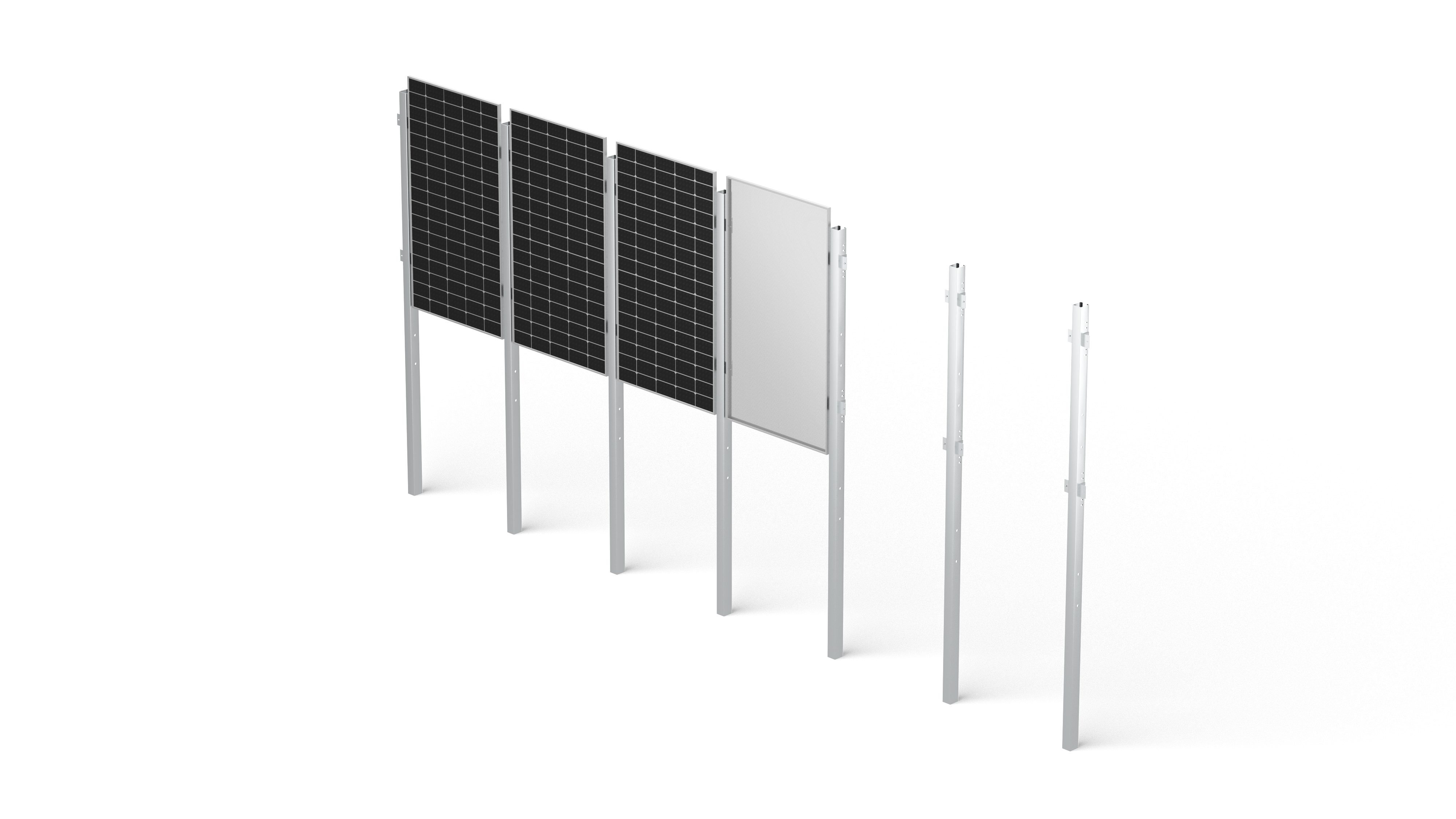 垂直型太陽光発電架台